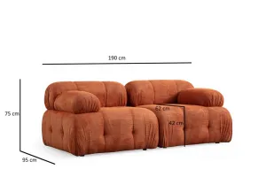 Dvojmiestna pohovka Petite 2 - Orange