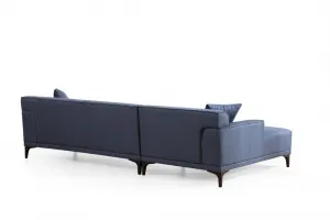 Hanah Home Rohová sedací souprava Petra 250 cm modrá levá