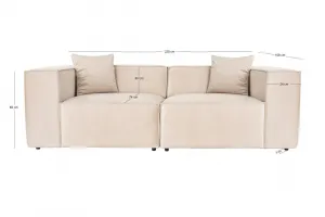 Dvojmiestna pohovka Lora 2 Seater - Cream