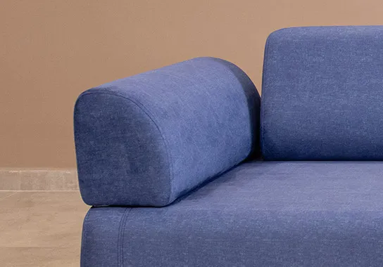 Hanah Home Třímístná pohovka Infinity 220 cm modrá