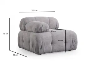 Dvojmiestna pohovka Petite 2 - Light Grey