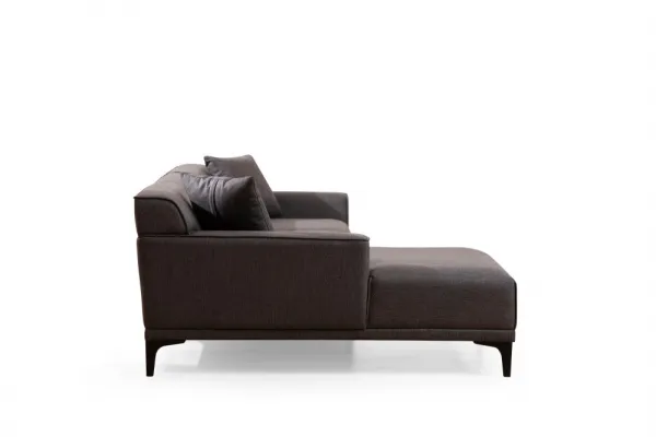 Hanah Home Rohová sedací souprava Petra 250 cm antracitová levá
