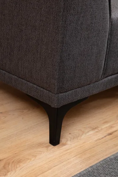 Hanah Home Rohová sedací souprava Petra 250 cm antracitová levá