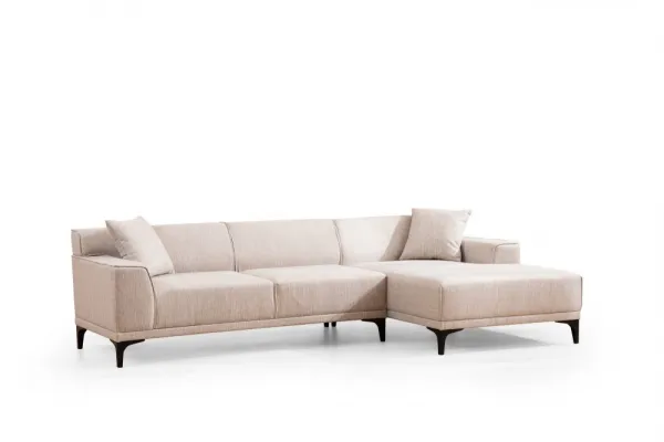 Hanah Home Rohová sedací souprava Petra 250 cm bílá pravá