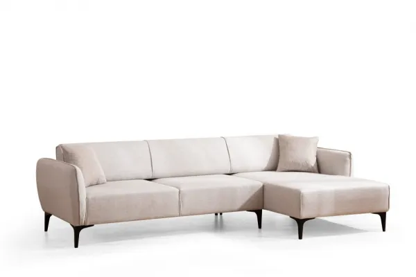 Hanah Home Rohová sedací souprava Belissimo 270 cm bílá pravá