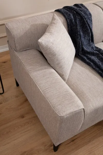 Hanah Home Rohová sedací souprava Petra 250 cm bílá pravá