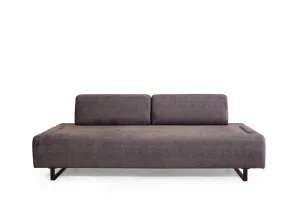 Hanah Home Třímístná pohovka Infinity 220 cm se stolkem antracitová
