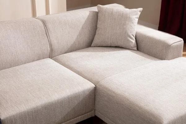 Hanah Home Rohová sedací souprava Petra 250 cm bílá pravá