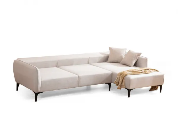 Hanah Home Rohová sedací souprava Belissimo 270 cm bílá pravá