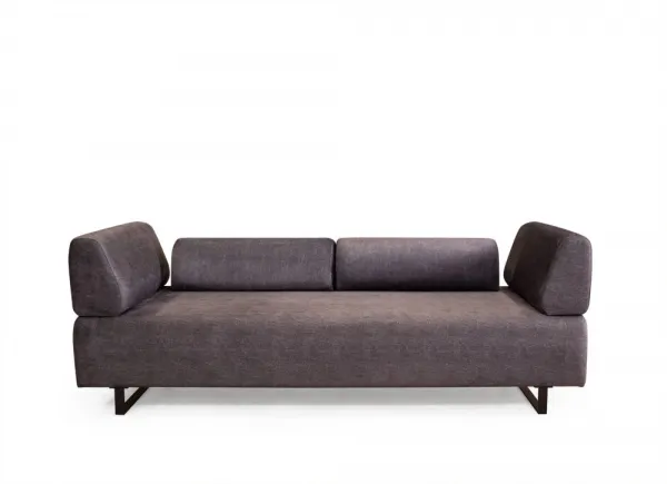 Hanah Home Třímístná pohovka Infinity 220 cm se stolkem antracitová
