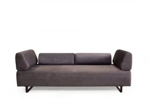 Hanah Home Třímístná pohovka Infinity 220 cm se stolkem antracitová