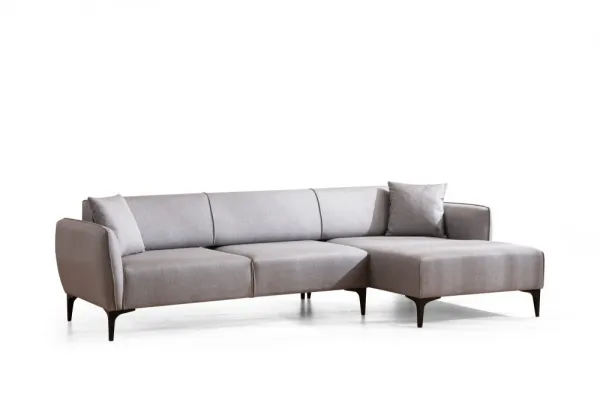 Hanah Home Rohová sedací souprava Belissimo 270 cm světle šedá pravá