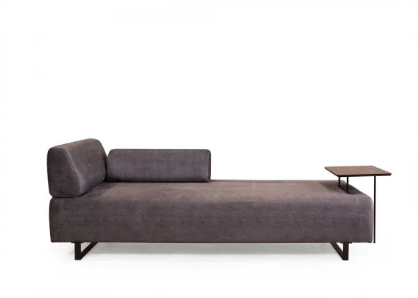 Hanah Home Třímístná pohovka Infinity 220 cm se stolkem antracitová