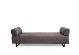 Hanah Home Třímístná pohovka Infinity 220 cm se stolkem antracitová