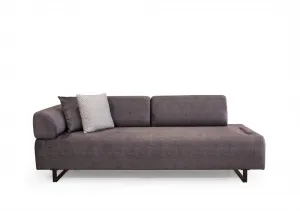 Hanah Home Třímístná pohovka Infinity 220 cm se stolkem antracitová