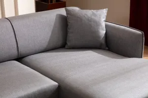 Hanah Home Rohová sedací souprava Belissimo 270 cm světle šedá pravá