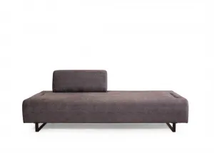 Hanah Home Třímístná pohovka Infinity 220 cm se stolkem antracitová