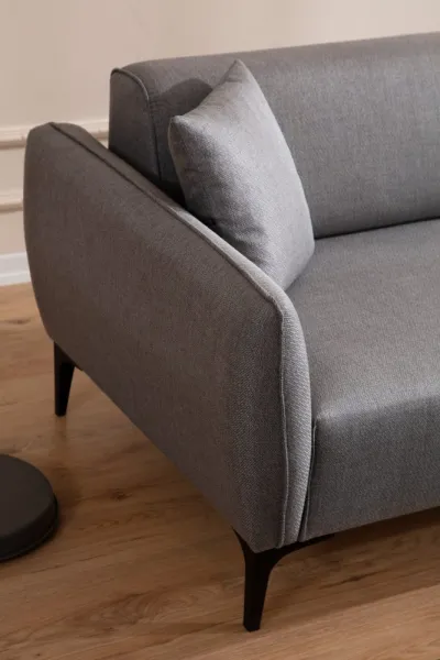 Hanah Home Rohová sedací souprava Belissimo 270 cm světle šedá pravá