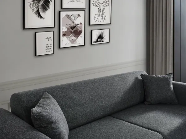 Trojmiestna rozkladacia pohovka Cofi 3 Seater - Light Grey