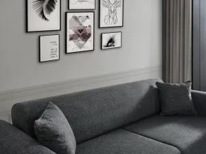 Trojmiestna rozkladacia pohovka Cofi 3 Seater - Light Grey