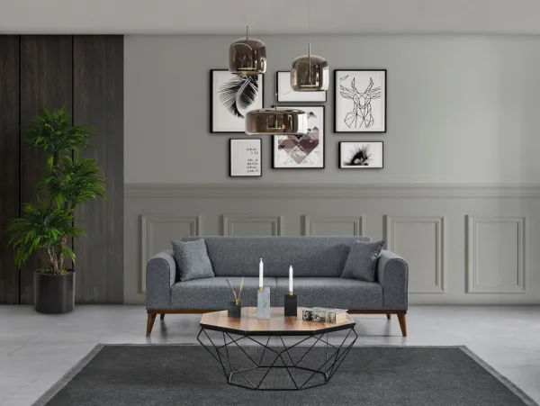 Trojmiestna rozkladacia pohovka Cofi 3 Seater - Light Grey