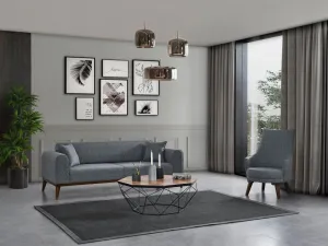 Kreslo ušiak Cofi - Light Grey