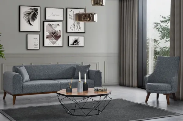 Trojmiestna rozkladacia pohovka Cofi 3 Seater - Light Grey