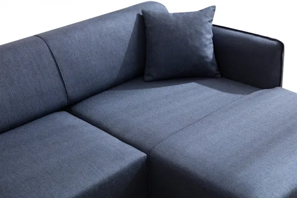 Hanah Home Rohová sedací souprava Belissimo 270 cm modrá pravá