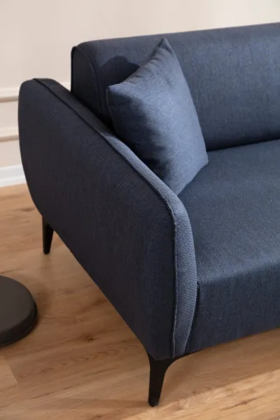 Hanah Home Rohová sedací souprava Belissimo 270 cm modrá pravá