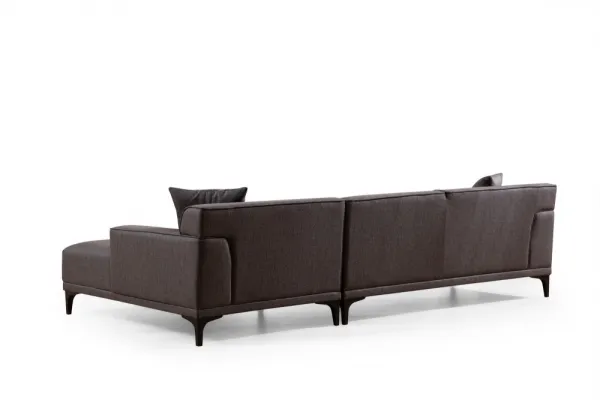 Hanah Home Rohová sedací souprava Petra 250 cm antracitová pravá