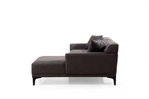 Hanah Home Rohová sedací souprava Petra 250 cm antracitová pravá