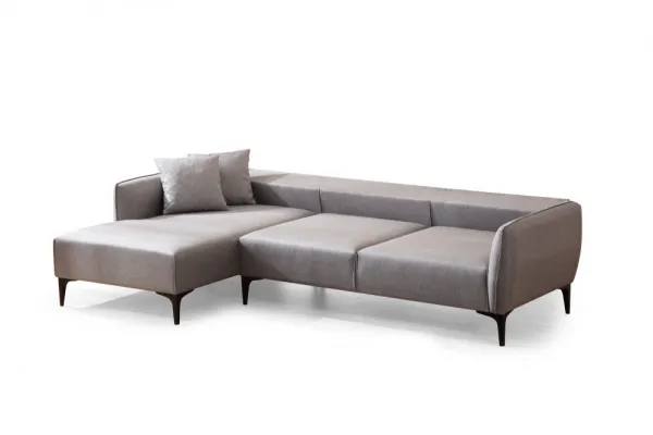 Hanah Home Rohová sedací souprava Belissimo 270 cm světle šedá levá