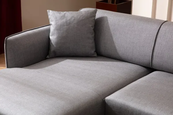 Hanah Home Rohová sedací souprava Belissimo 270 cm světle šedá levá