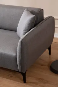 Hanah Home Rohová sedací souprava Belissimo 270 cm světle šedá levá