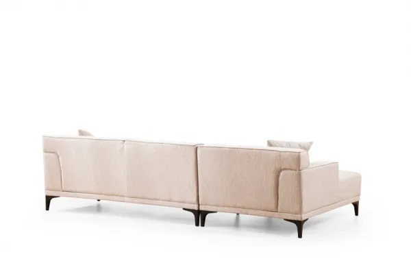 Hanah Home Rohová sedací souprava Petra 250 cm bílá levá