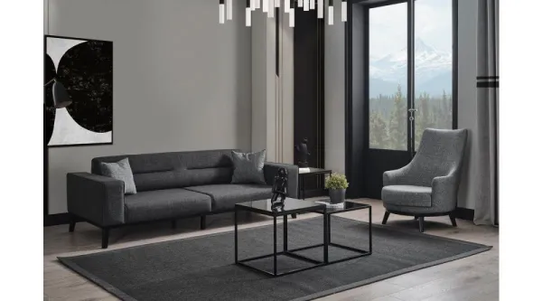 Trojmiestna rozkladacia pohovka Bali 3 Seater - Anthracite