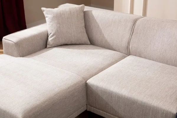 Hanah Home Rohová sedací souprava Petra 250 cm bílá levá