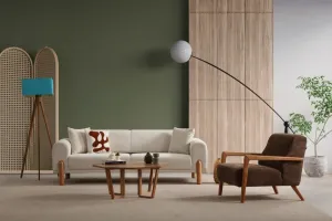 Kreslo ušiak Lyke - Brown