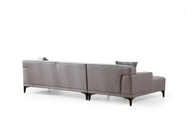 Hanah Home Rohová sedací souprava Petra 250 cm světle šedá levá