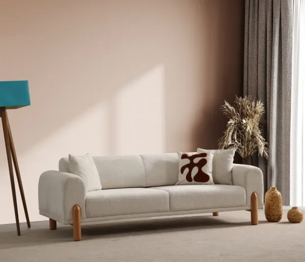 Trojmiestna rozkladacia pohovka Lyke 3 Seater - Cream