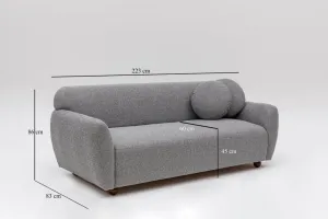 Trojmiestna pohovka Eddy - Light Grey
