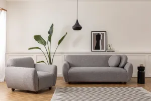 Trojmiestna pohovka Eddy - Light Grey