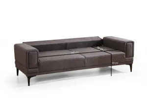 Trojmiestna rozkladacia pohovka Horizon - Dark Grey