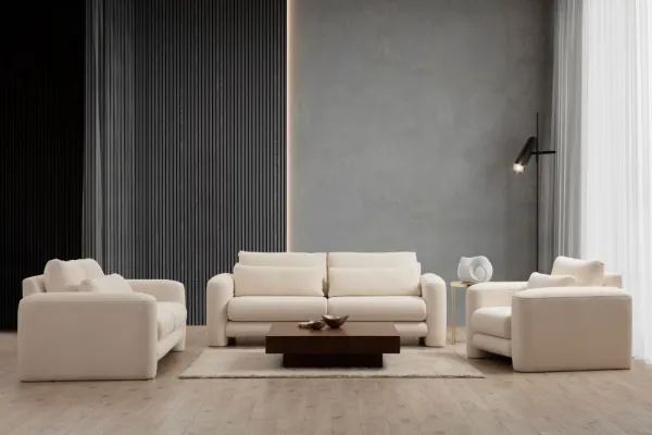 Dvojmiestna pohovka Lily Cream - 2