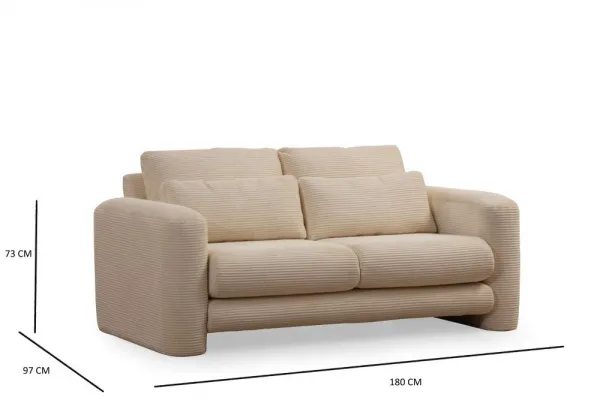 Dvojmiestna pohovka Lily Beige - 2
