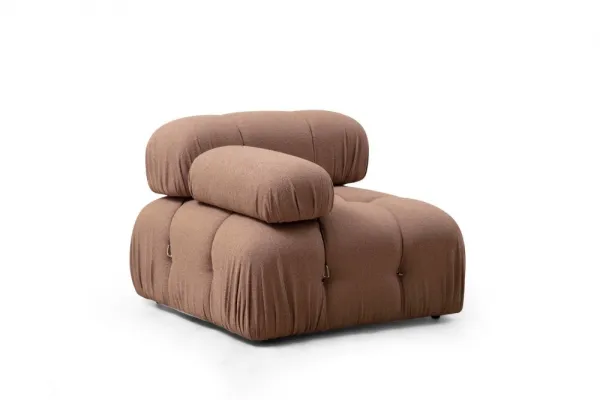 Hanah Home Modul pohovky Bubble bouclé hnědý levý