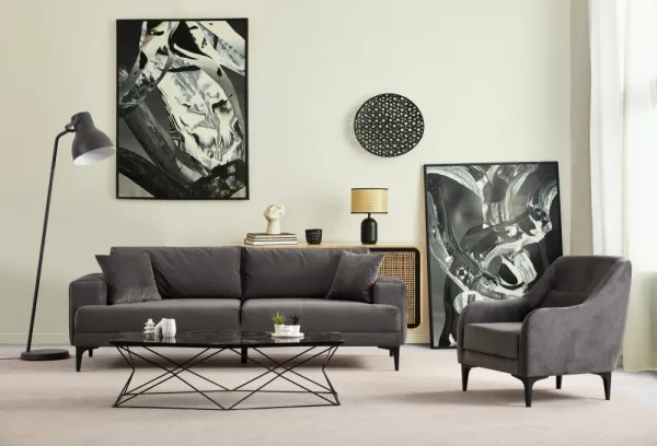 Trojmiestna pohovka Astana 3 Seater - Anthracite