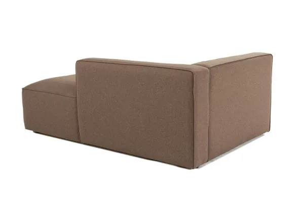 Kreslo / Jednomiestna pohovka Mora XL Chl Right - Brown