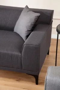 Trojmiestna pohovka Petra 3 -Anthracite