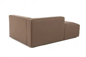 Kreslo / Jednomiestna pohovka Mora XL Chl Left - Brown